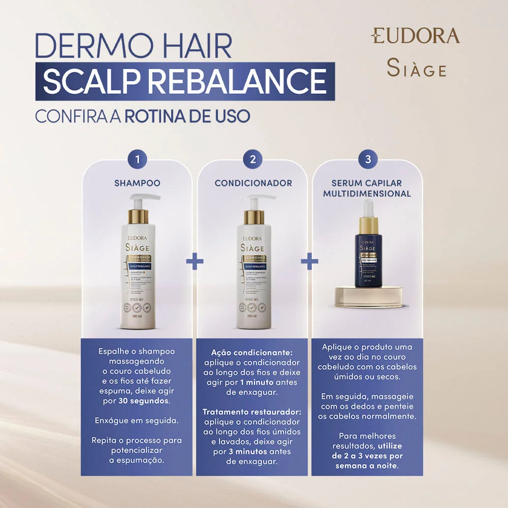 Shampoo Eudora Siàge DermoHair Scalp Rebalance 300ml