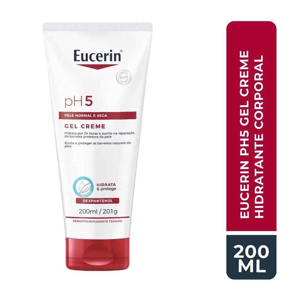 Gel Creme Corporal Eucerin pH5 Hidratante com Dexpantenol 200ml