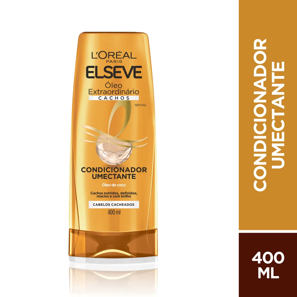 Condicionador Elseve Óleo Extraordinário Cachos Umectante 400ml