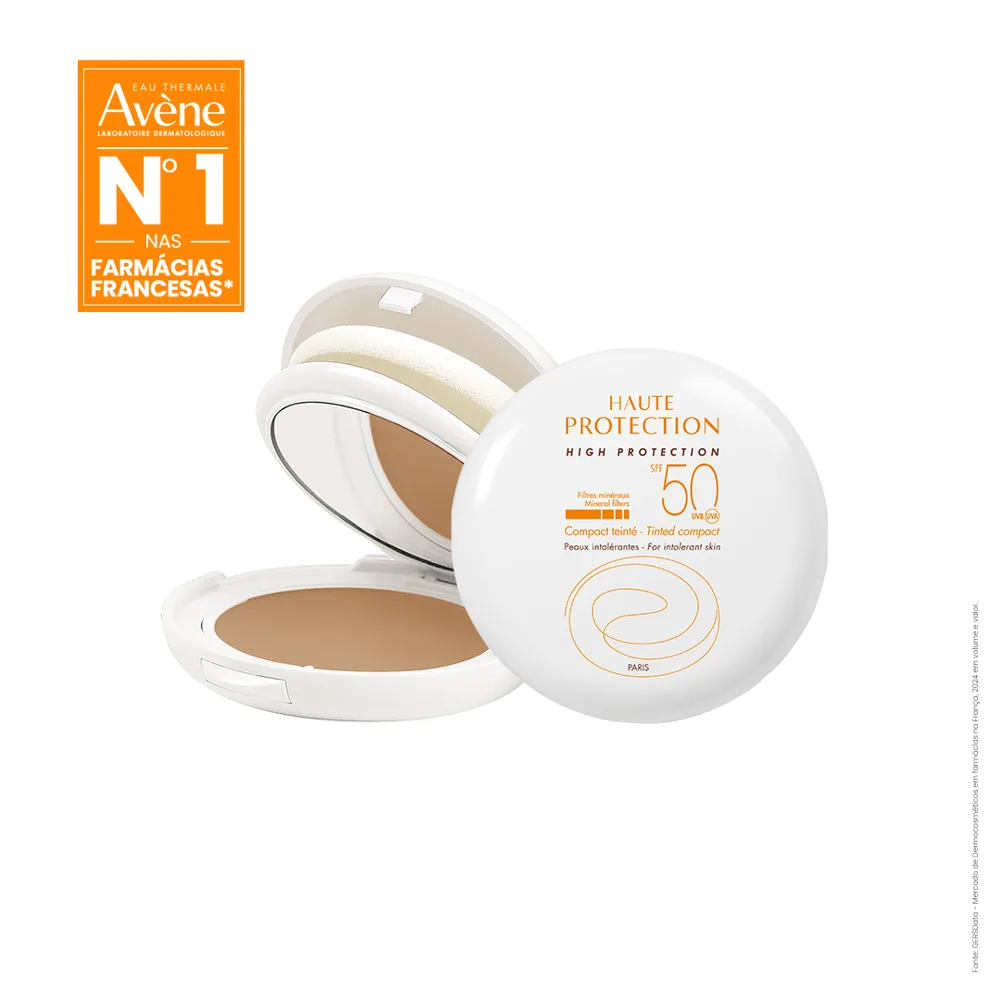 Protetor Solar Facial Avène Haute Protection FPS50 Pó Compacto Cor Sable 10g
