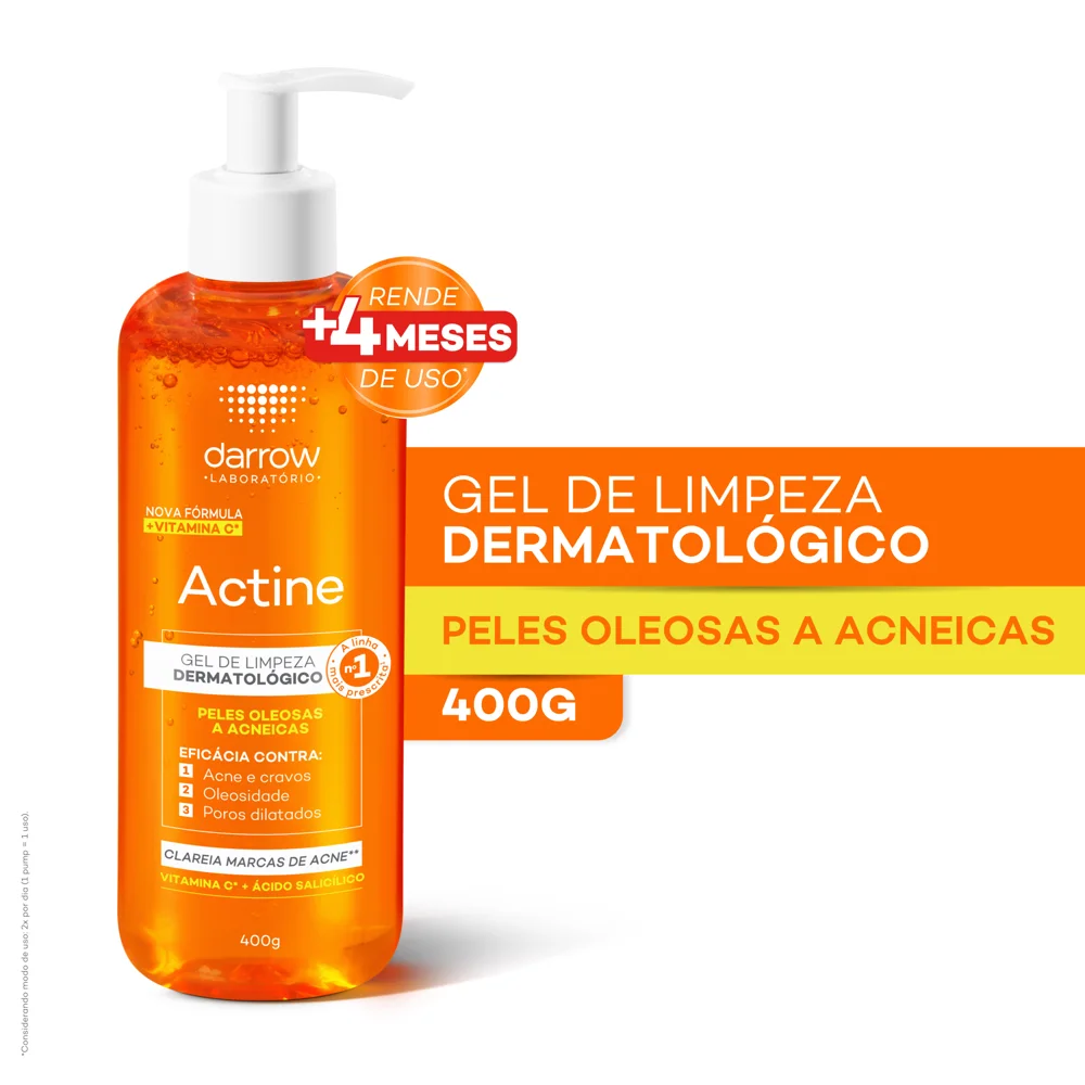 Gel de Limpeza Facial Darrow Actine Antioleosidade 400g