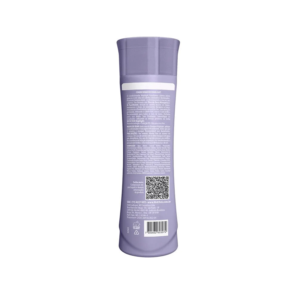 Condicionador Highlight Ativador de Tons Loiros Nick Vick Alta Performance - 250ml