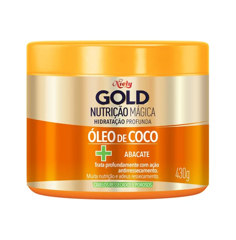 Máscara Capilar Niely Gold Nutrição Poderosa 430g