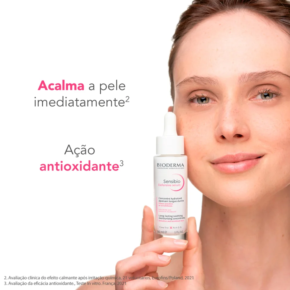 Sérum Facial Bioderma Sensibio Defensive Calmante Anti Idade 30ml