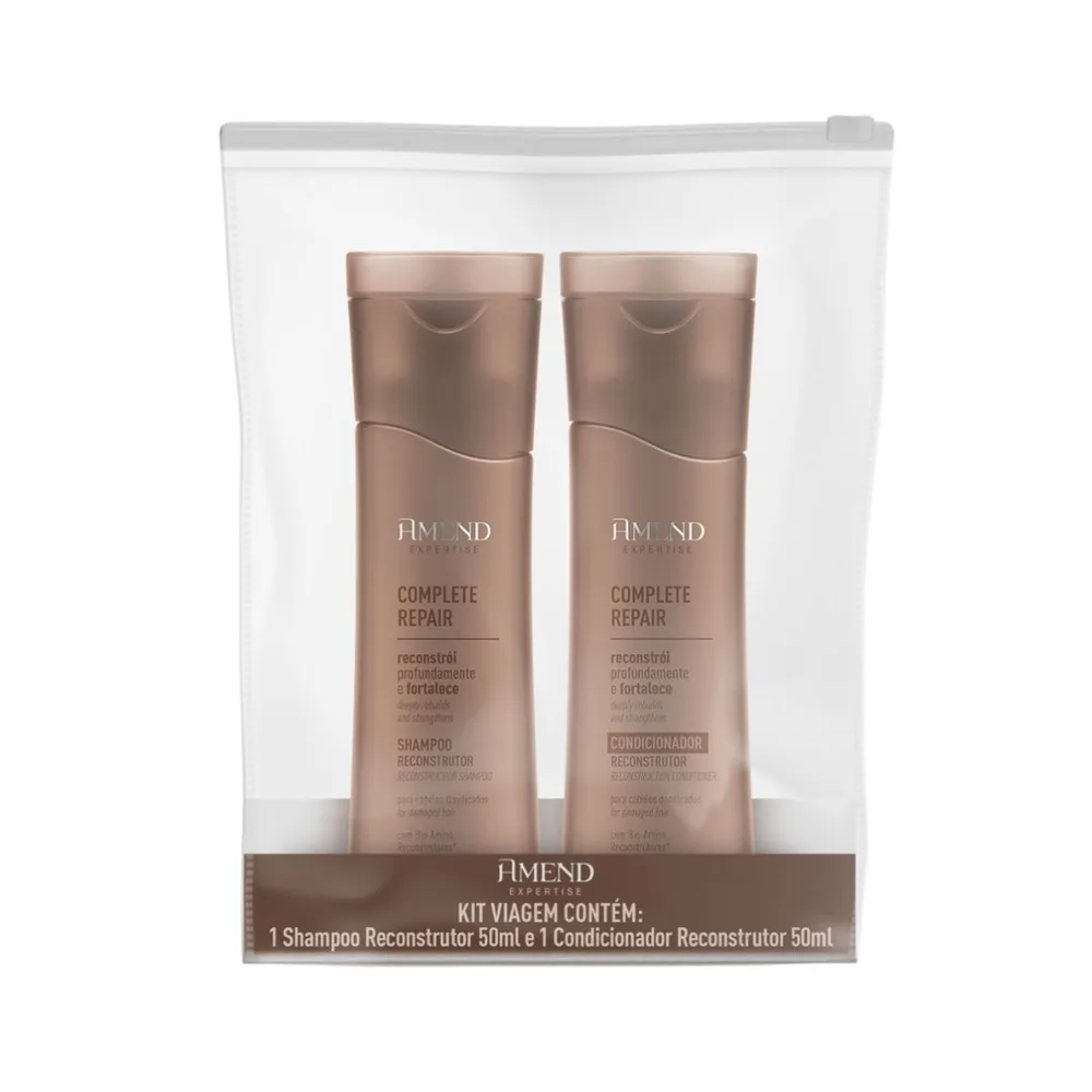 Kit Travel Mini Amend Expertise Complete Repair 1 Shampoo + 1 Condicionador 50ml Cada