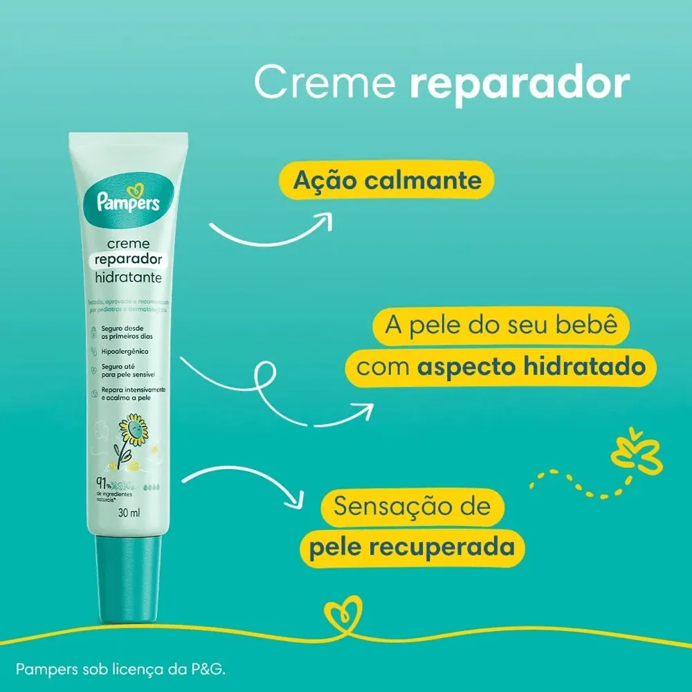 Creme Reparador Hidratante Pampers Bebê Girassol 30ml