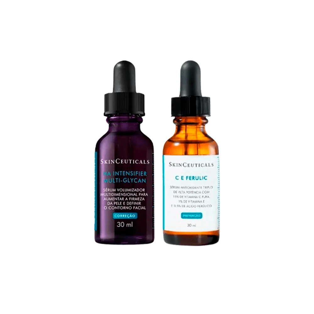 Kit Skinceuticals Sérum Facial Ha Intensifier Multi-Glycan 30ml + Sérum Facial C E Ferulic 30ml