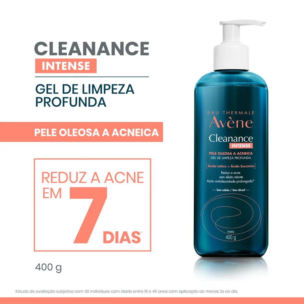 Gel de Limpeza Facial Avène Cleanance Intense Antioleosidade 400g