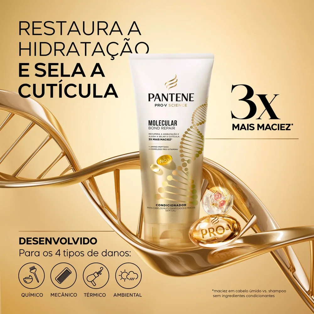 Condicionador Selador Pantene Molecular Bond Repair 150ml
