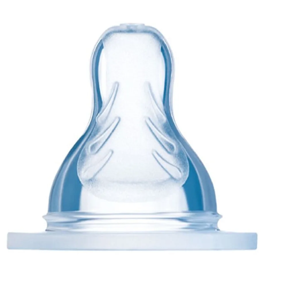 Bico para Mamadeira MAM Ortodôntico Fluxo Rápido Anticólica +4 meses Silicone 1 Unidade