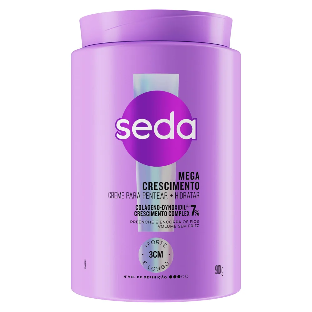 Creme Para Pentear Seda Mega Crescimento 900g