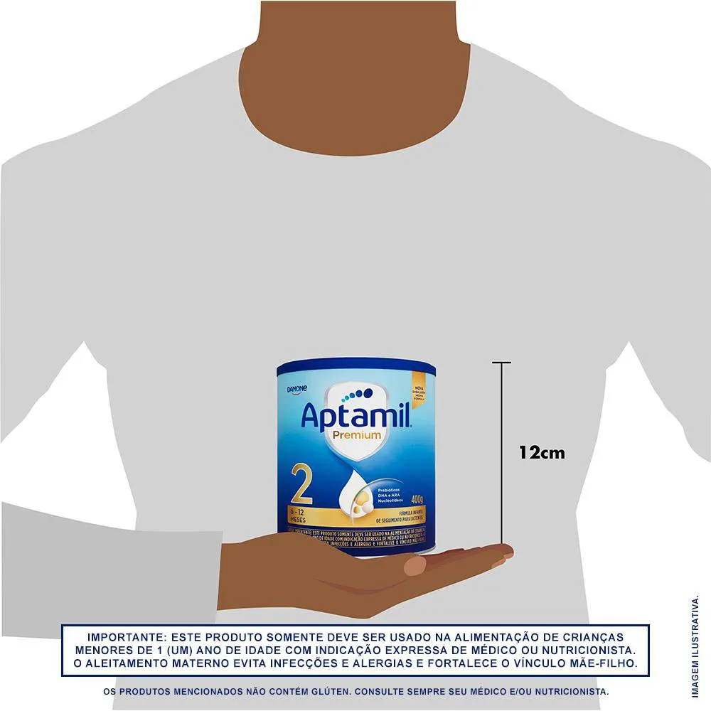 Fórmula Infantil Aptamil Premium 2 6 a 12 Meses 400g