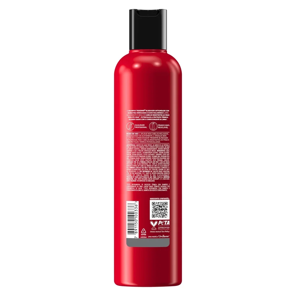 Shampoo Queratina Hidrolisada E Ácido Hialurônico Tresemmé Blindagem Antiumidade 400ml