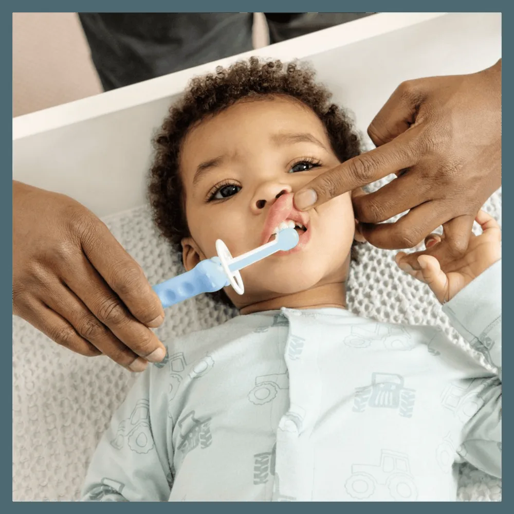 Escova Dental Infantil MAM Training Brush +6 meses Azul 1 Unidade