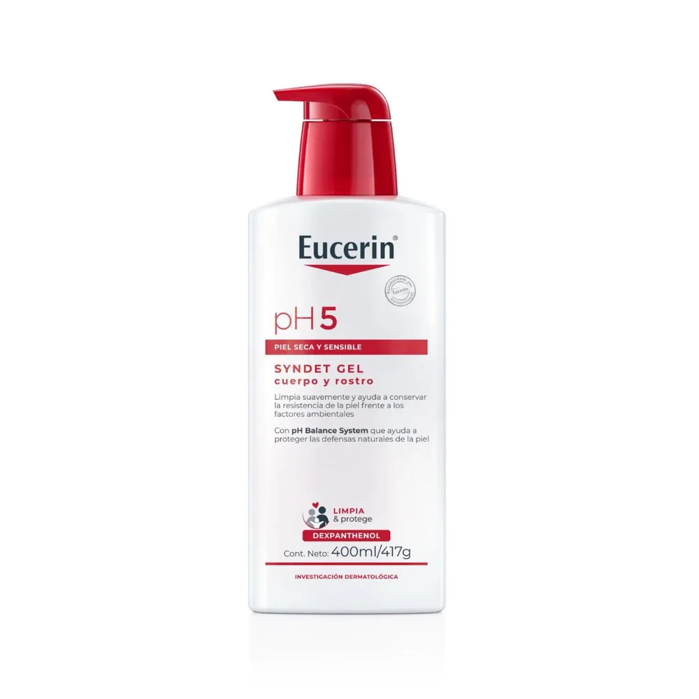 Gel De Limpeza Eucerin  Syndet Gel Corpo E Rosto Ph5 400ml
