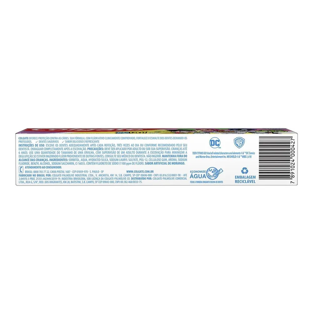 Creme Dental Infantil Colgate Teen Titans Go 60g