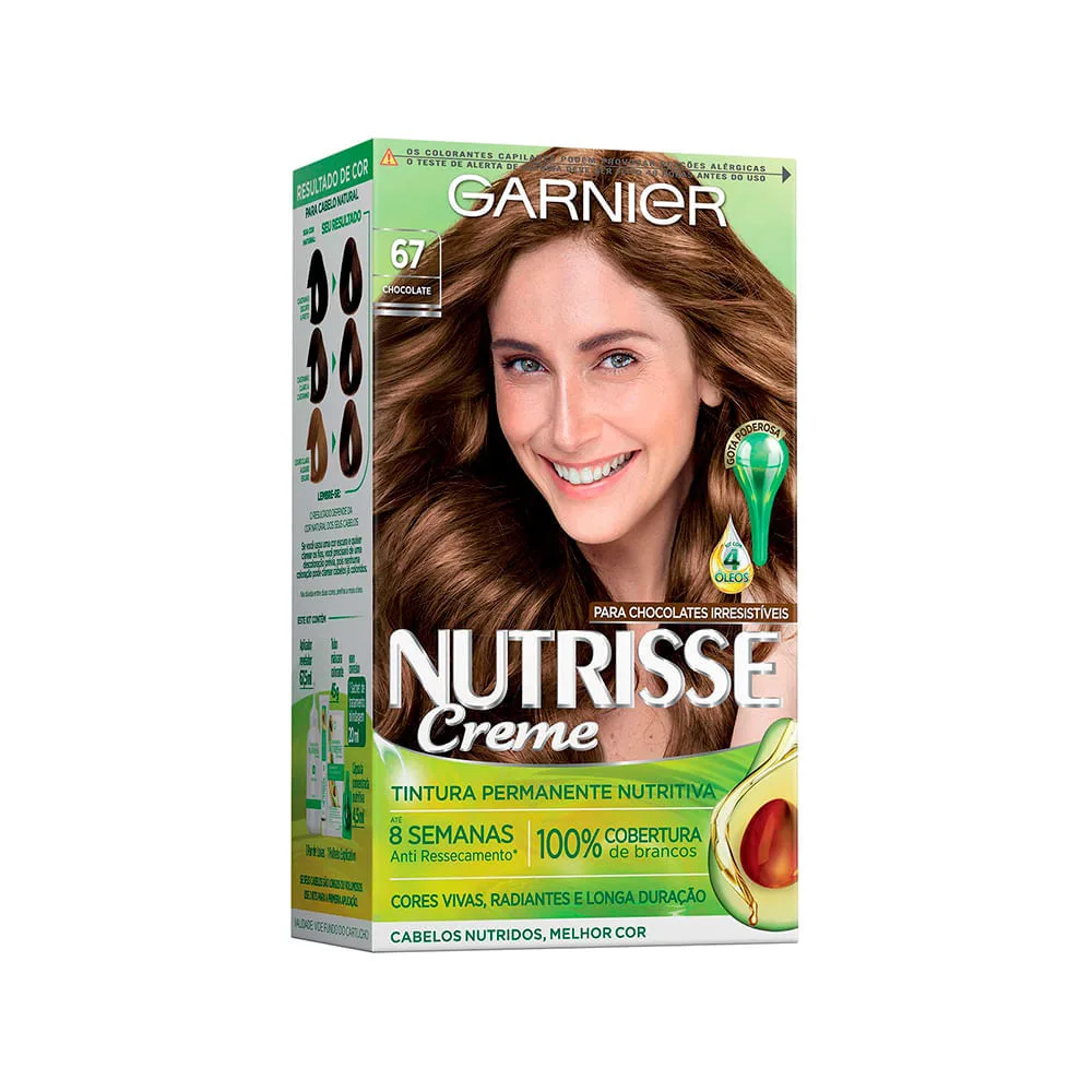 Coloração Nutrisse creme 67 Chocolate Paloma