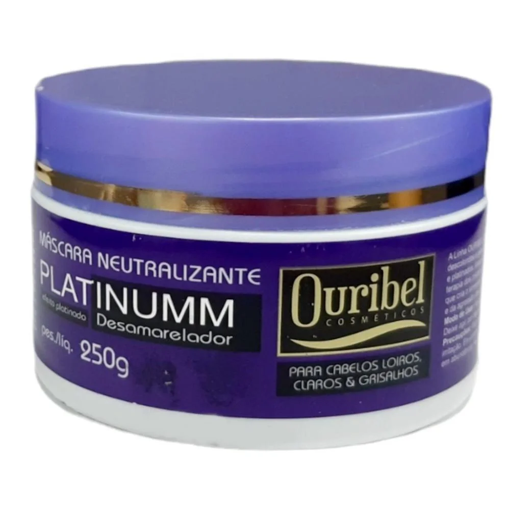 Ouribel - Platinum Desamarelador - Máscara Capilar - 250ml