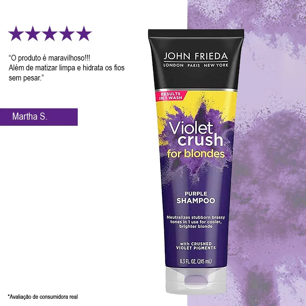 Shampoo Violet Crush for Blondes John Frieda - 245ml