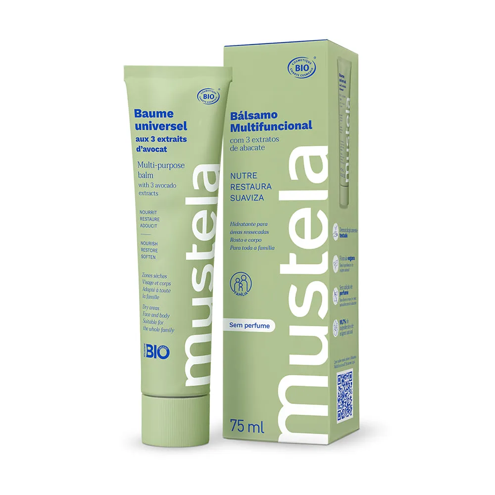 Bálsamo Hidratante Mustela Multifuncional Sem Perfume 75ml