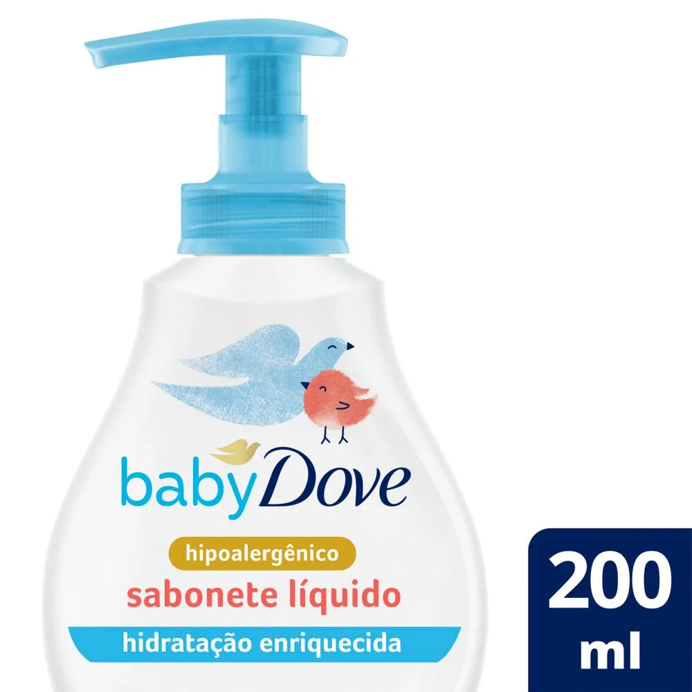 Sabonete Líquido Infantil Baby Dove Hidratação Enriquecida 200ml