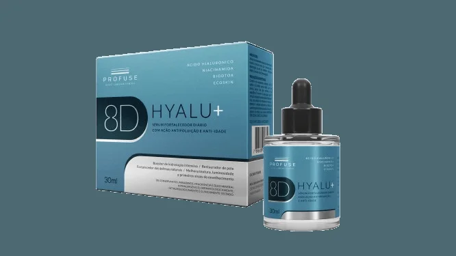 Sérum Facial Profuse 8D Hyalu+ Fortalecedor com Ácido Hialurônico 30ml