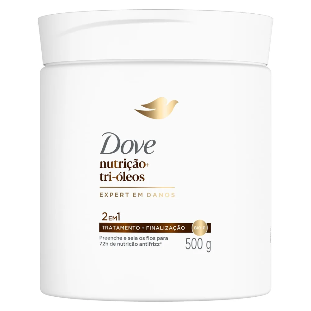 Máscara Dove 2 Em 1 Nutrição + Tri-Óleos 500g