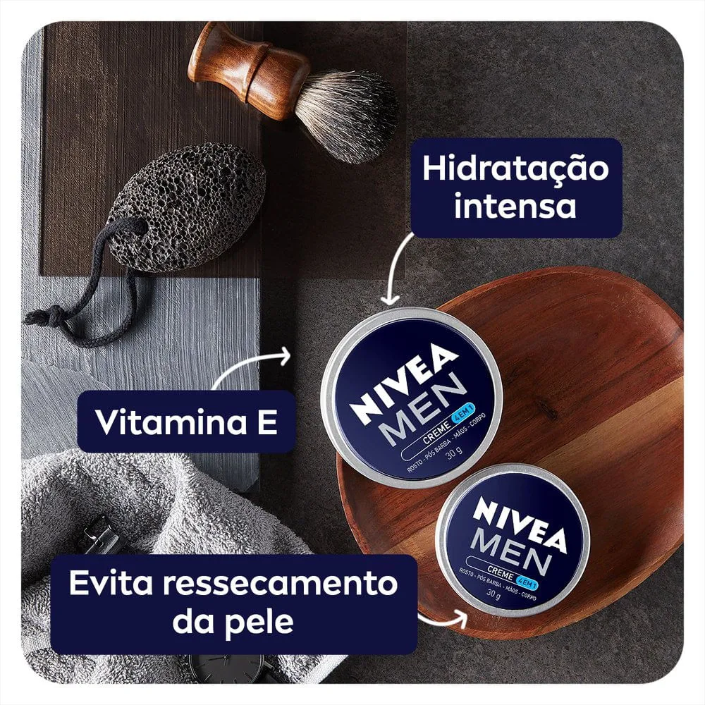 Hidratante Nivea Men 4 em 1 Creme 30g