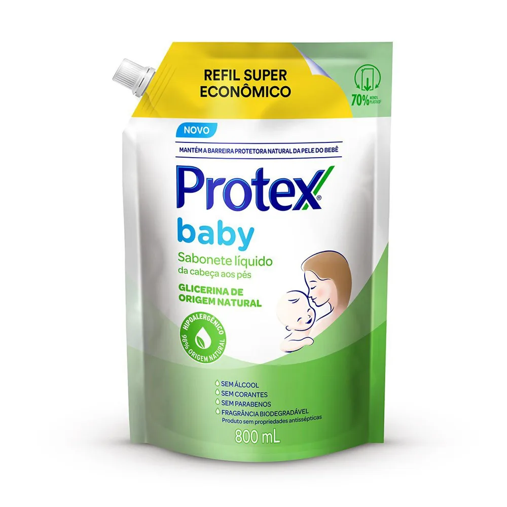 Sabonete Líquido Infantil Protex Baby Glicerina Refil 800ml