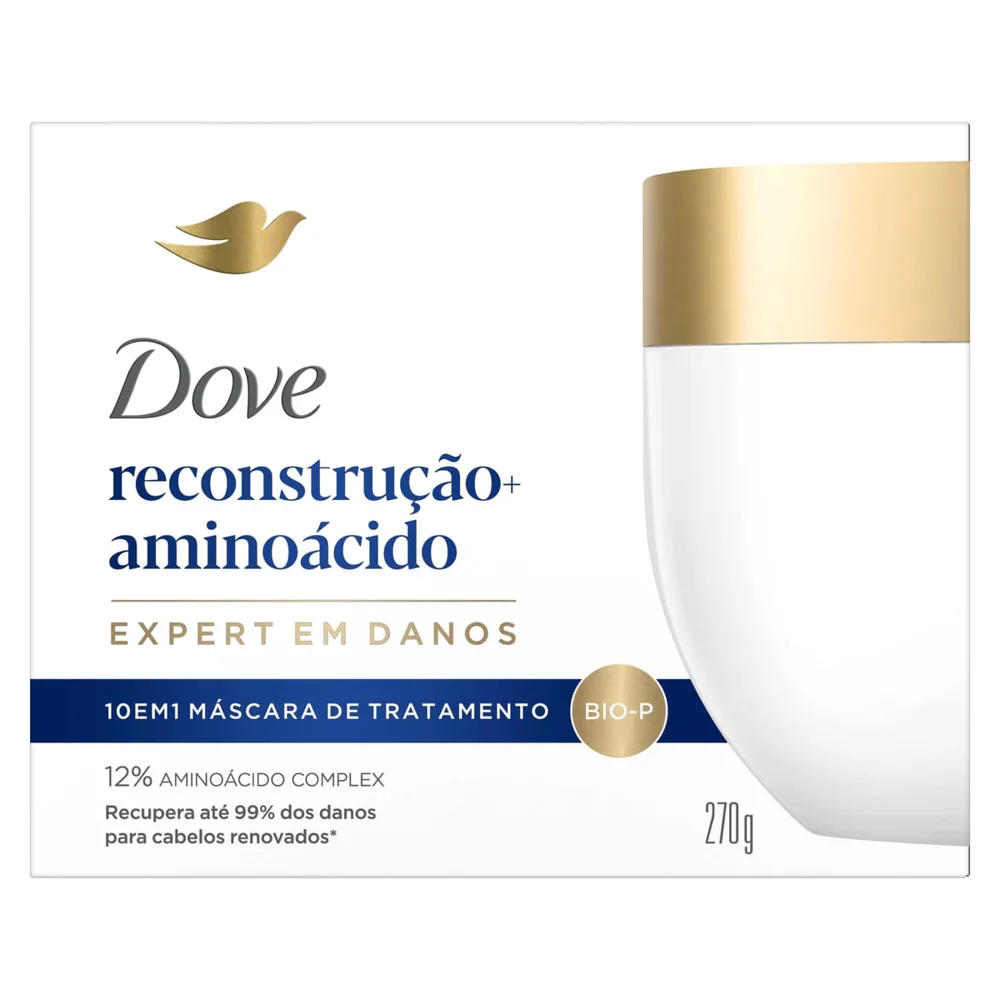 Máscara de Tratamento Dove Reconstrução + Aminoácidos 10 em 1 270g