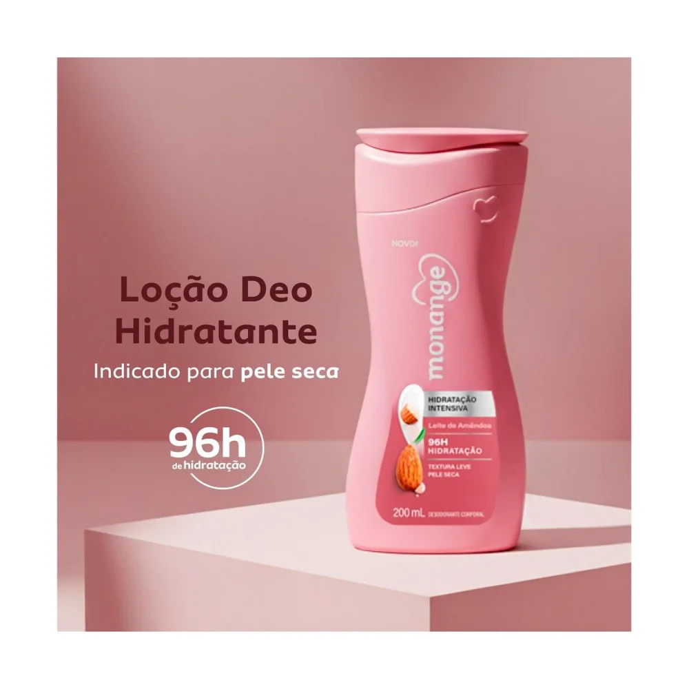 Hidratante Monange Leite de Amêndoas Hidratação Intensiva com Ação Desodorante 400ml