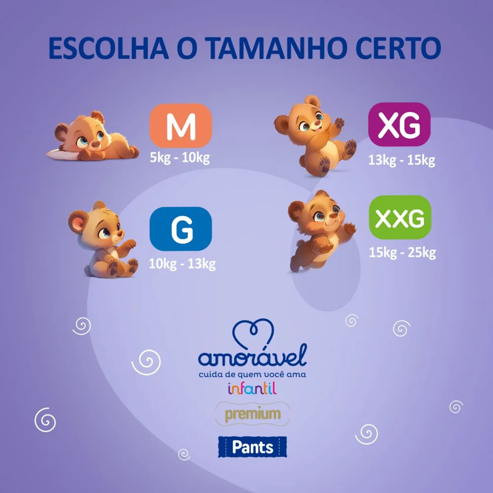 Fralda Amoravel Pants XXG 44 Unidades