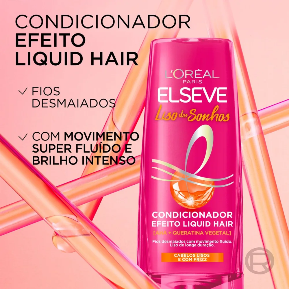 Condicionador Elseve Liso dos Sonhos Liquid Hair 200ml