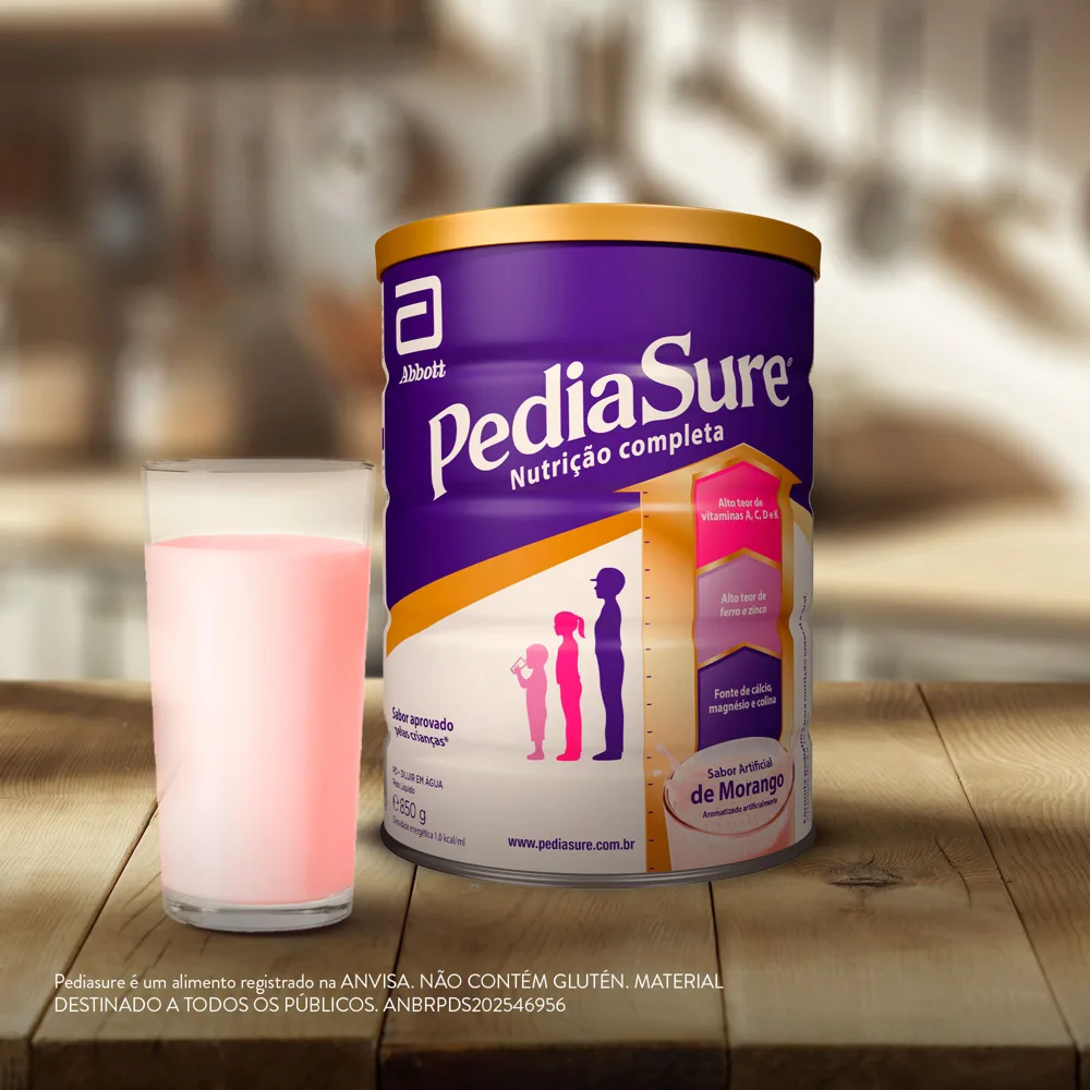 Suplemento Alimentar Infantil PediaSure Complete Sabor Chocolate +4 anos 850g