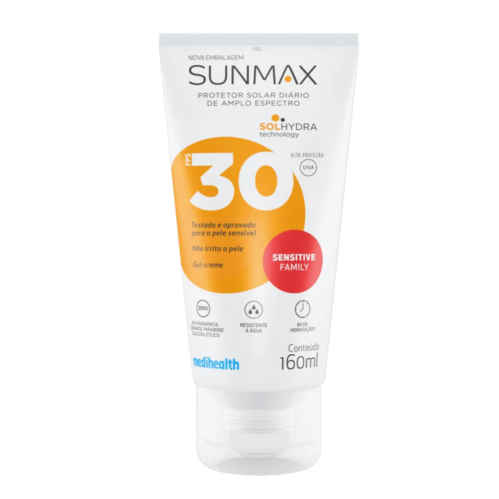 Protetor solar sunmax Sensitive Family fps30 160g