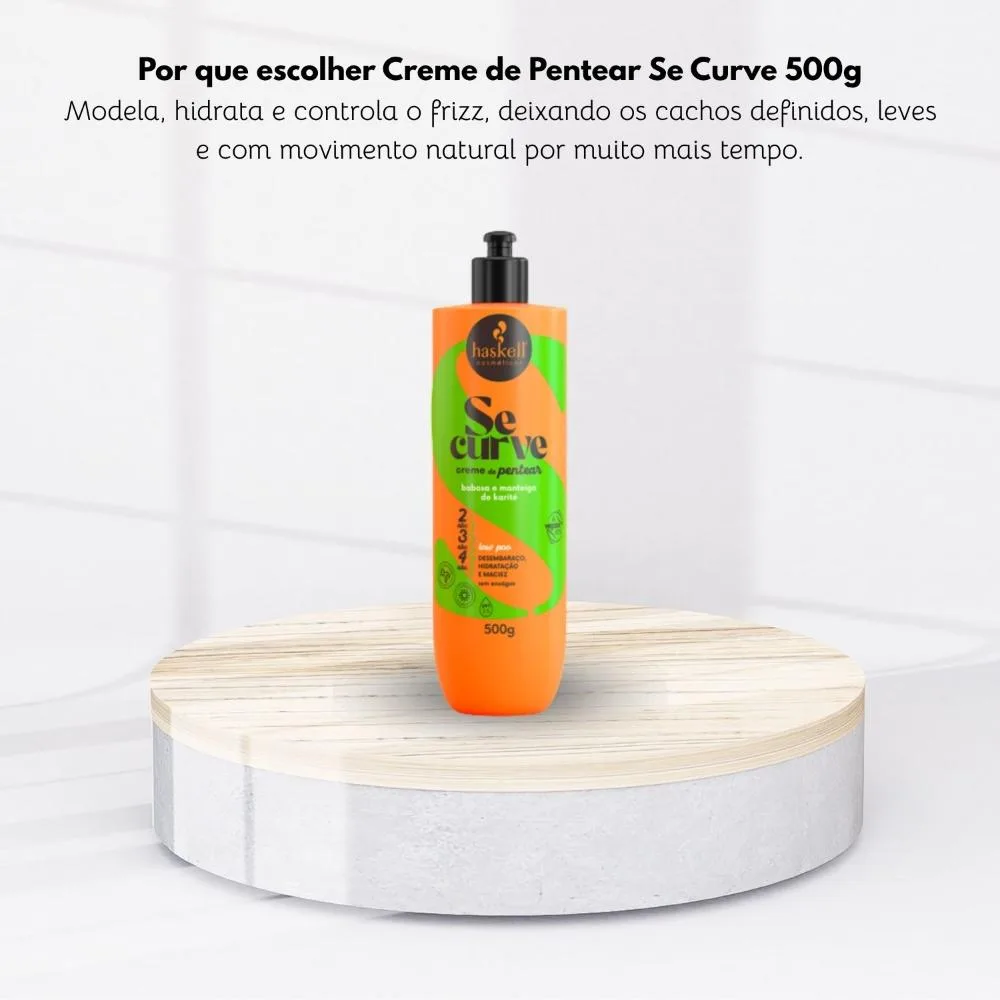 Haskell - Se Curva Cabelos Cacheados - Creme para Pentear - 500g