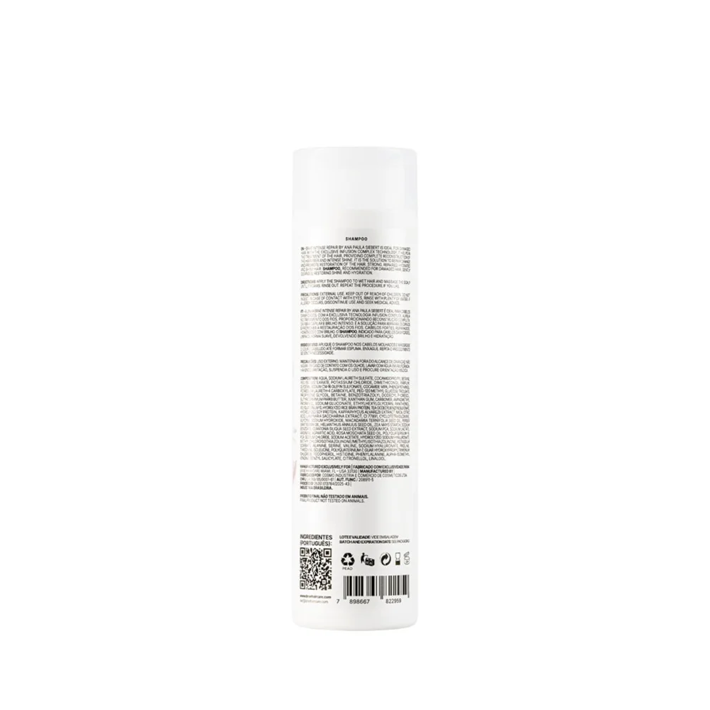 Shampoo Braé Intense Repair By Ana Paula Siebert 250 Ml