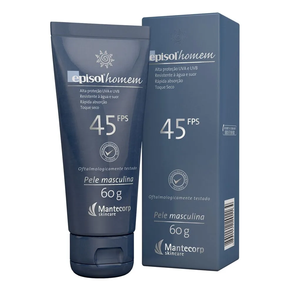Protetor Solar Episol Homem FPS45 Toque Seco 60g