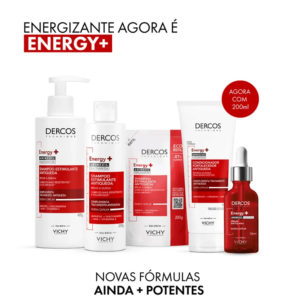 Shampoo Vichy Dercos Antiqueda Energizante Refil 200ml