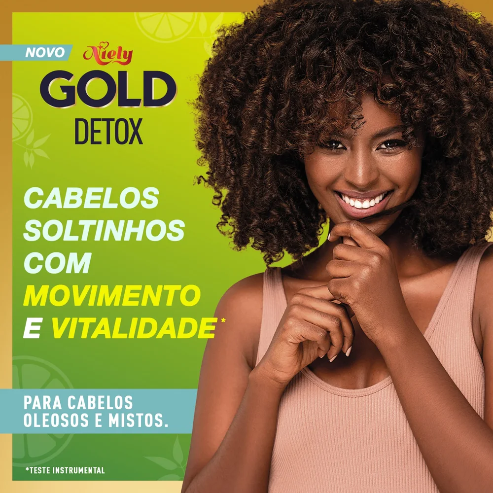 Creme de Tratamento Capilar Niely Gold Detox 430g