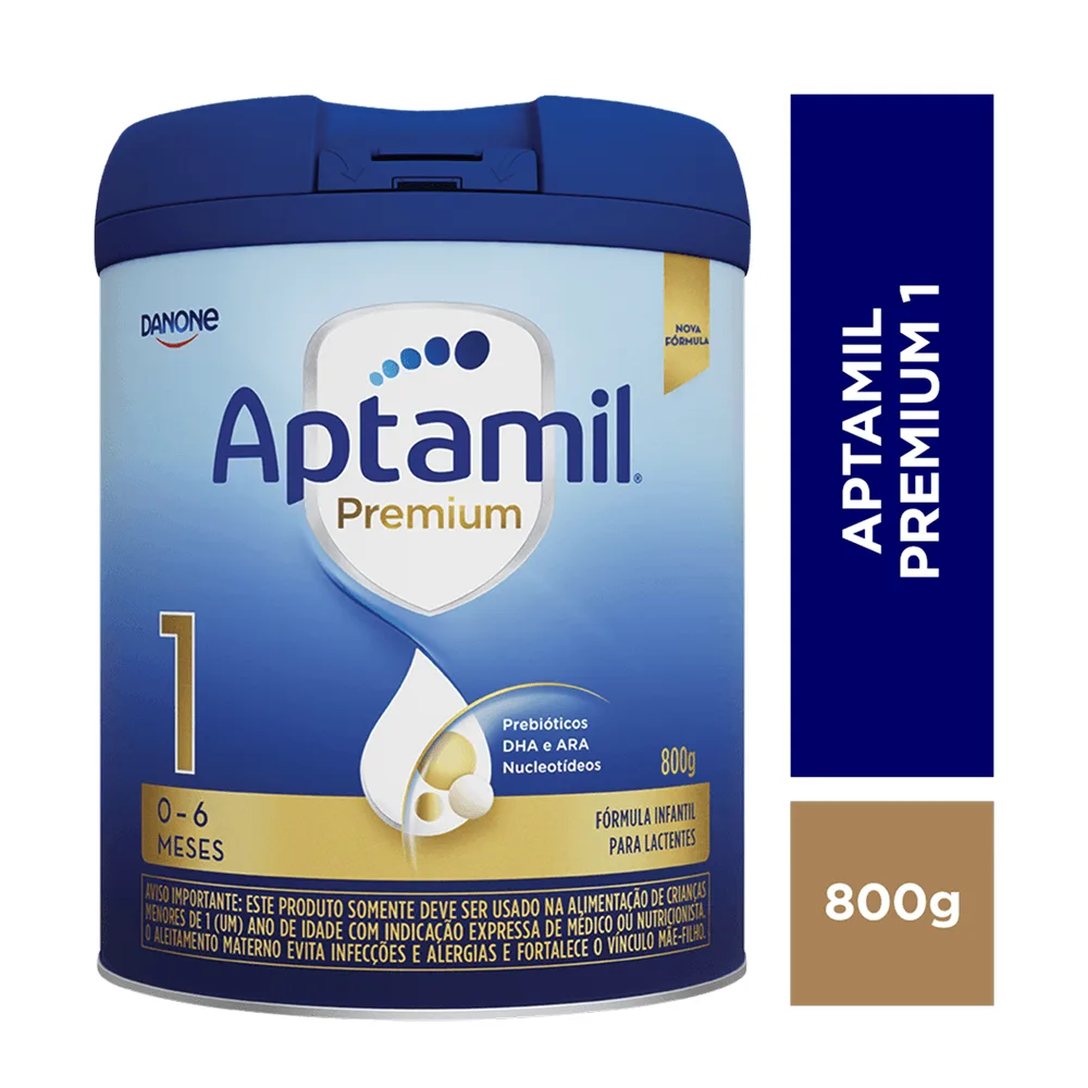 Fórmula Infantil Aptamil 1 Premium De 0 A 6 Meses 800g
