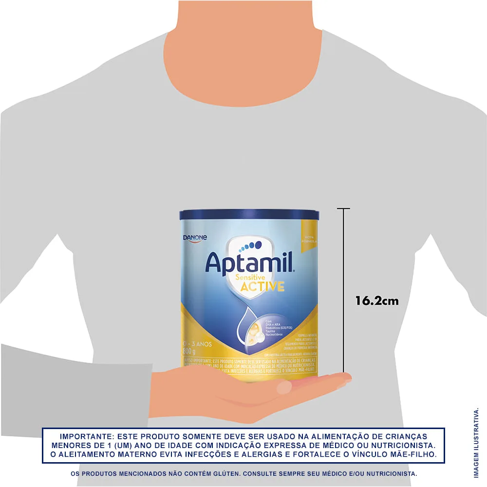 Fórmula Infantil Aptamil Sensitive Active De 0 A 36 meses 800g