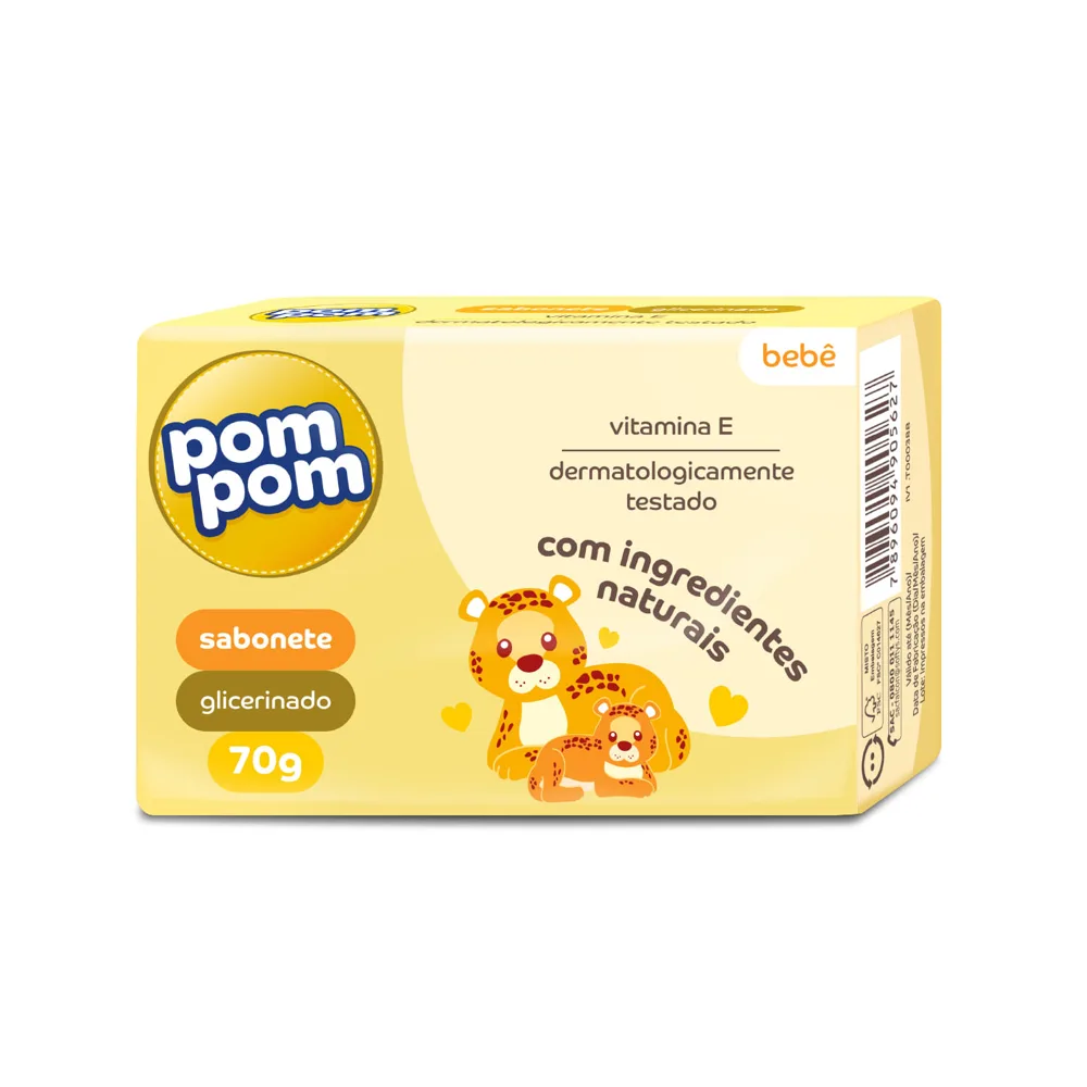 Sabonete de Glicerina Infantil Pom Pom 70g