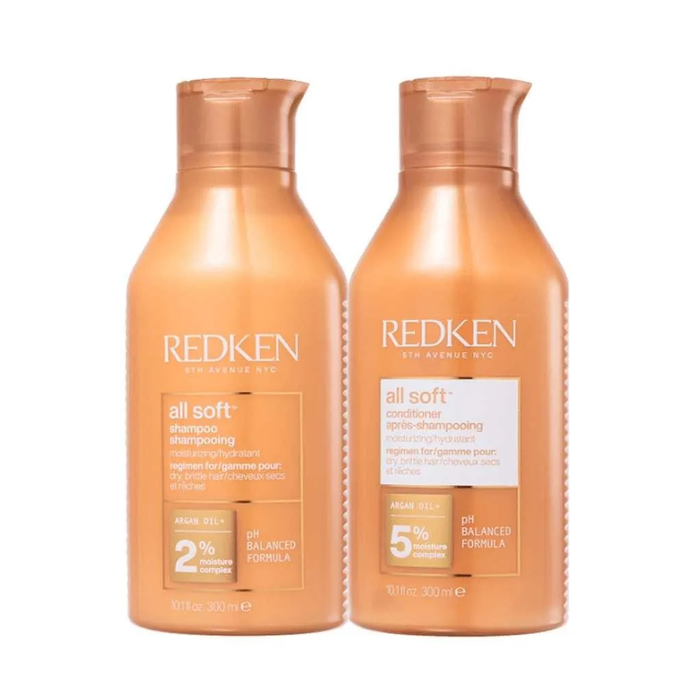 Redken - All Soft Shampoo + Condicionador - Kit Capilar - 2x300ml