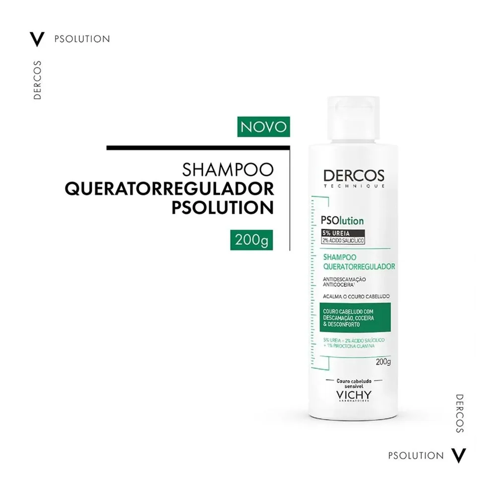 Shampoo Vichy Dercos PSOlution Queratorregulador 200g
