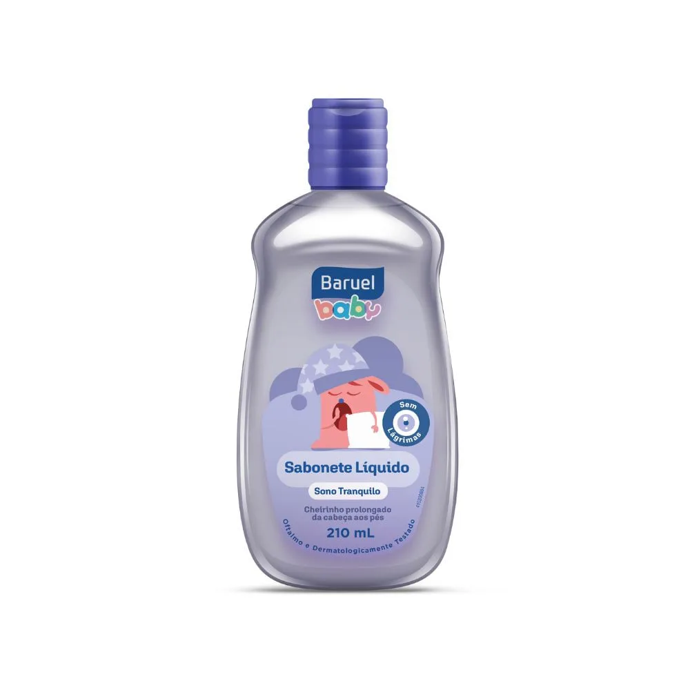 Sabonete Líquido Infantil Baruel Baby Sono Tranquilo Sem Lágrimas 210ml