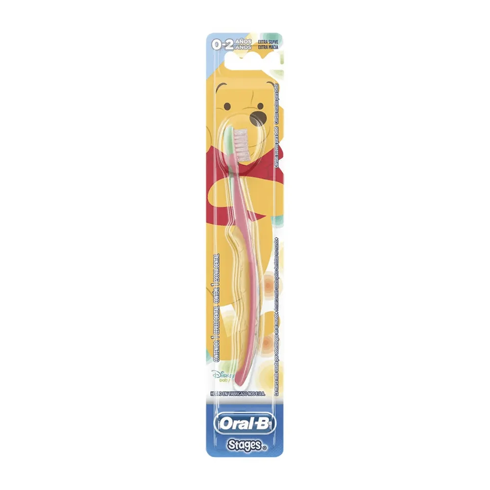 Escova Dental Infantil Oral-B Stages 1 Cerdas Extra Macias 4 a 24 meses 1 Unidade