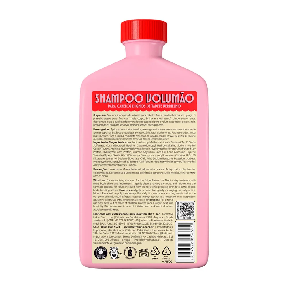 Shampoo Lola From Rio Volumão 250ml