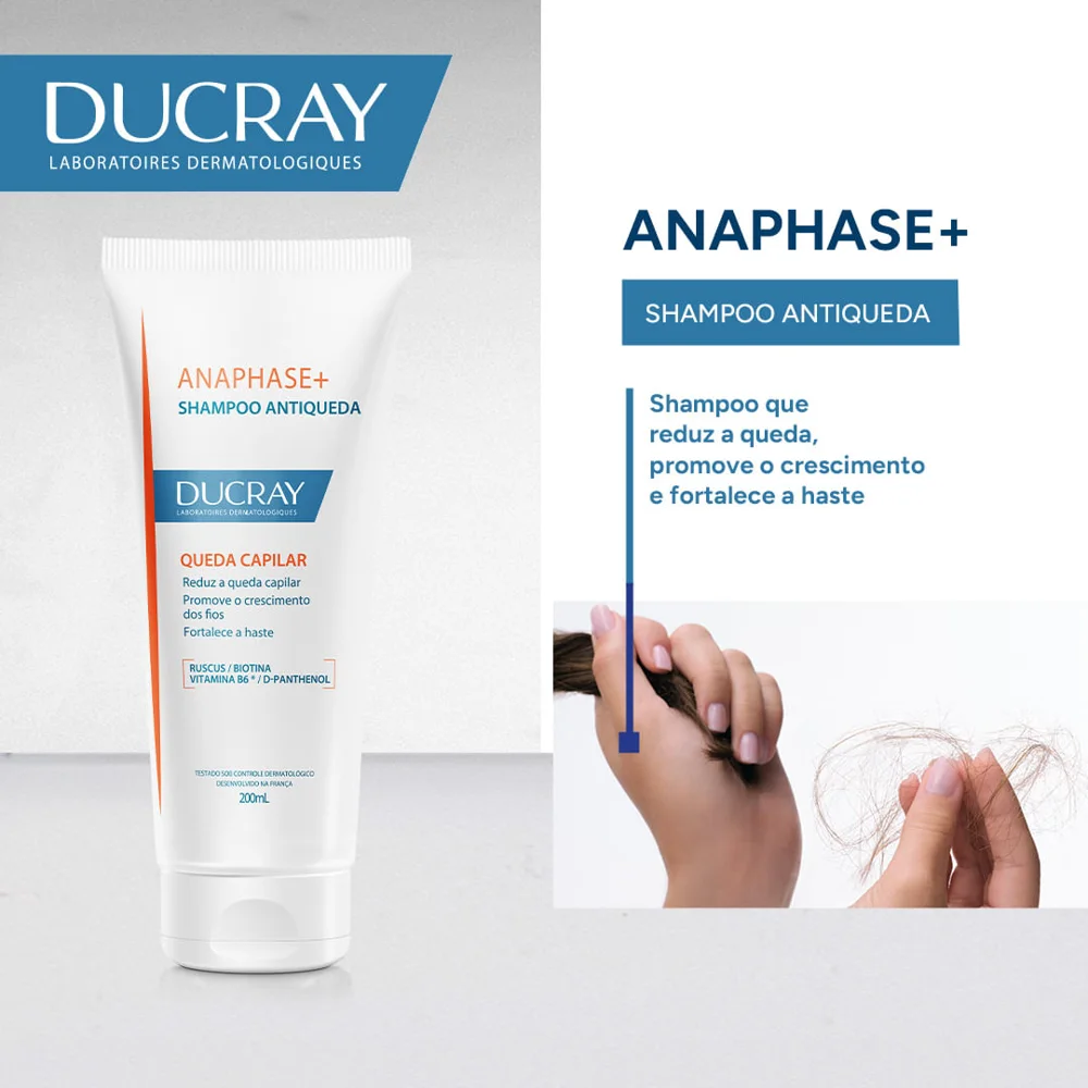 Shampoo Ducray Anaphase+ Queda Capilar 200ml