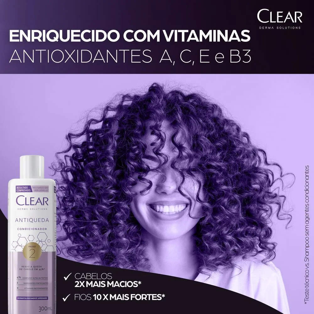 Condicionador Clear Derma Solutions Antiqueda Passo 2 300ml